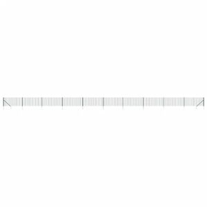 vidaXL Wire Mesh Fence with Spike Anchors Green 1x25 m