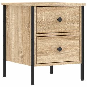 vidaXL Bedside Cabinet Sonoma Oak 40x42x50 cm Engineered Wood