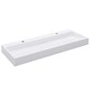 vidaXL Wash Basin 120x46x11 cm Mineral Cast/Marble Cast White