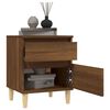 vidaXL Bedside Cabinet Brown Oak 40x35x50 cm