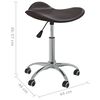 vidaXL Salon Spa Stool Brown Faux Leather