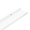 vidaXL Picture Frame Ledge Shelves 2 pcs White 60x9x3 cm MDF