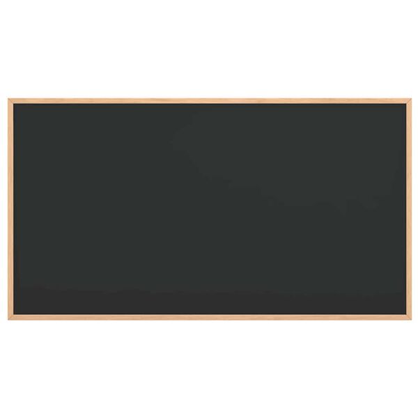 vidaXL Chalkboard with Solid Pine Wood Frame Black 100x55 cm