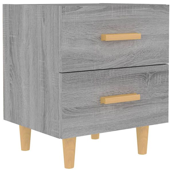vidaXL Bed Cabinet Grey Sonoma 40x35x47.5 cm