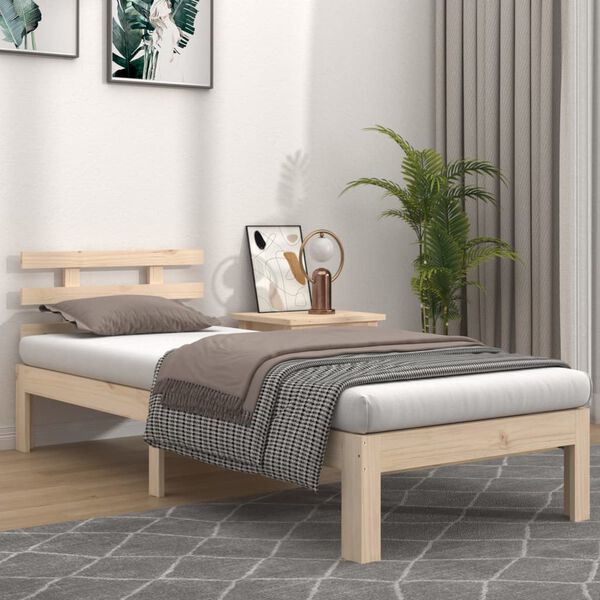 vidaXL Bed Frame without Mattress 90x190cm Single