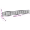 vidaXL Gabion Basket with Cover 1200x50x150 cm Galvanised Iron