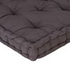 vidaXL Pallet Floor Cushions 2 pcs Cotton Anthracite