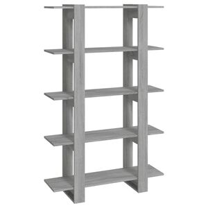 vidaXL Book Cabinet | Grey Sonoma | Engineered wood | Medium | Contemporary