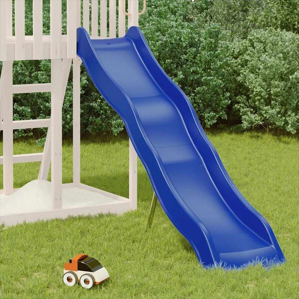 vidaXL Play Slide Blue 210x40 cm Polypropylene