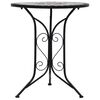 vidaXL Mosaic Bistro Table Grey 61cm Ceramic