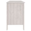 vidaXL Desk HAMAR White 113x50x75 cm Solid Wood Pine