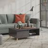 vidaXL Coffee Table High Gloss Grey 90x60x35 cm Engineered Wood