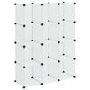 vidaXL Storage Cube Organiser with 12 Cubes Transparent PP