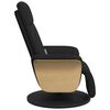 vidaXL Massage Recliner Chair with Footrest Black Fabric