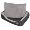 vidaXL Dog Bed with Padded Cushion Size M Black