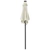vidaXL Garden Parasol with LED Lights Sand 200x211 cm Aluminium