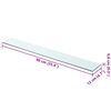 vidaXL Shelf Panel Glass Clear 90x12 cm