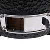 vidaXL 2-in-1 Kamado Barbecue Grill Smoker Ceramic 56 cm Black