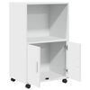 vidaXL Rolling&nbsp;Cabinet White 55x40x91 cm Engineered Wood