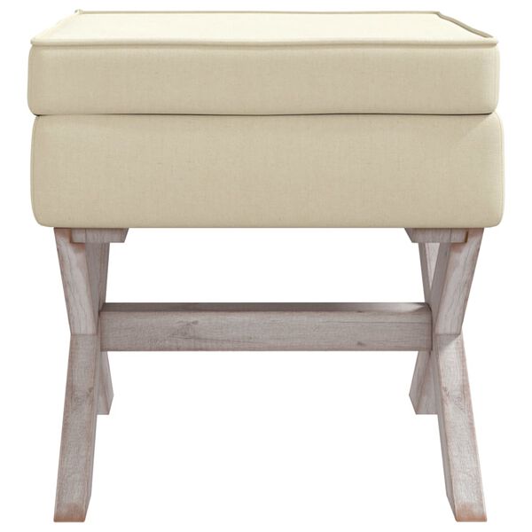 vidaXL Storage Stool 45x45x49 cm Linen