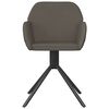 vidaXL Swivel Dining Chairs 2 pcs Dark Grey Velvet