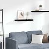 vidaXL Floating Wall Shelf High Gloss Black 60x23.5x3.8 cm MDF