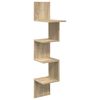 vidaXL Wall Shelf Wall-Mounted Sonoma Oak 32 x 21 x107 cm