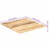 vidaXL Table Top Solid Mango Wood 25-27 mm 60x60 cm
