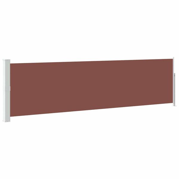 vidaXL Patio Retractable Side Awning 140x500 cm Brown