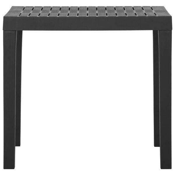 vidaXL Garden Table Grey 79x65x72 cm Plastic