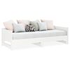 vidaXL Pull-out Day Bed without Mattress White 2x(90x190) cm