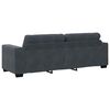 vidaXL 3-Seater Sofa Dark Grey 220x78x80 cm Velvet