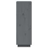 vidaXL Book Cabinet/Room Divider Grey 60x35x103 cm Solid Wood Pine