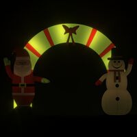 vidaXL Christmas Inflatable Santa & Snowman Arch Gate LED 270 cm