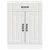 vidaXL Kitchen Base Cabinet Lucca White Engineered Wood