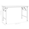 vidaXL Kitchen Folding Work Table 120x60x80 cm Stainless Steel