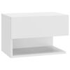 vidaXL Wall-mounted Bedside Cabinet White