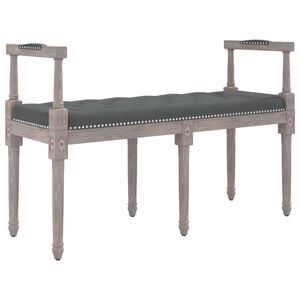 vidaXL Bench Dark Grey 110x40x70 cm Fabric