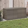 vidaXL Garden Storage Box Grey 283L Poly Rattan