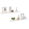 vidaXL Picture Frame Ledge Shelves 2 pcs White 60x9x3 cm MDF