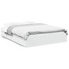 vidaXL Bed Frame with Drawers without Mattress White 150x200 cm King Size