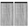 vidaXL String Curtains 2 pcs 140x250 cm Black