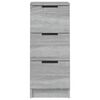 vidaXL Sideboards 2 pcs Grey Sonoma 30x30x70 cm Engineered Wood