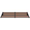 vidaXL Door Canopy Black 199x90 cm Polycarbonate