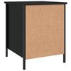 vidaXL Bedside Cabinet Black 40x42x50 cm Engineered Wood