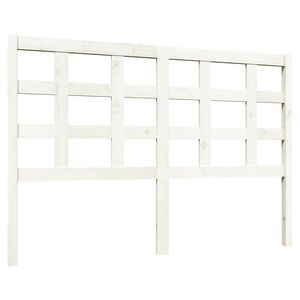 vidaXL Bed Headboard White 140.5x4x100 cm Solid Wood Pine