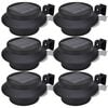vidaXL Solar Lamp | Set of 6 | Black | Sturdy plastic | 6 pieces | Solar
