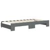 vidaXL Daybed with Trundle without Mattress Dark Grey 90x190 cm