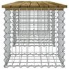 vidaXL Garden Bench Gabion Design 203x44x42 cm Impregnated Wood Pine