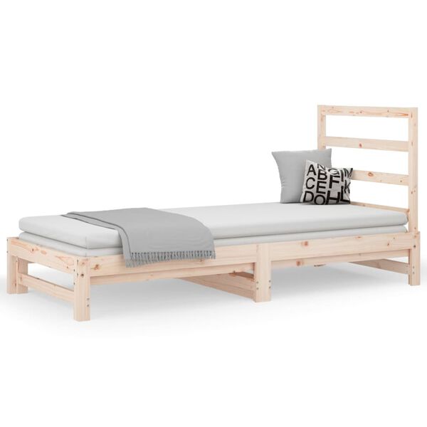 vidaXL Pull-out Day Bed without Mattress 2x(90x190) cm